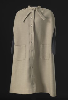 Cream wool cape designed by Arthur McGee, mid 20th-late 20th century. Creator: Arthur McGee.
