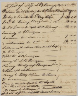 List of enslaved persons hired out by AB Rouzee for the year 1813, 1813. Creator: Unknown.