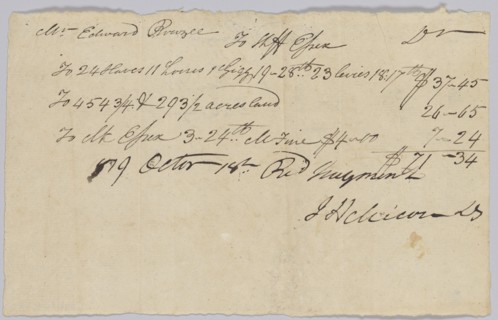 Account of taxable property, including enslaved persons, owned by Edward Rouzee, October 18, 1819. Creator: Unknown.