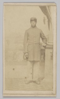 Carte-de-visite of an unidentified Union soldier, 1862-1884. Creator: Henry C. Cushing.