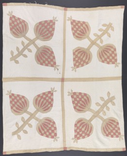 Pineapple quilt gifted to Lucy Hardiman Roundtree from Lydia Hardiman, 1885. Creator: Lydia Hardiman.