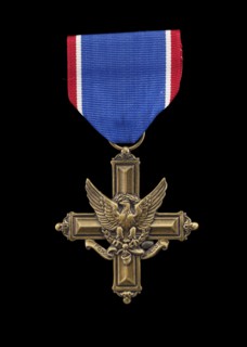 Distinguished Service Cross and ribbon issued to Lewis Broadus, Awarded 1906; issued 2006. Creator: Unknown.
