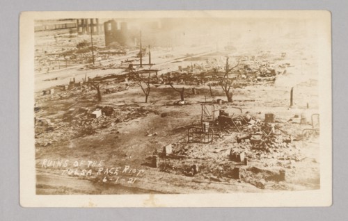 'Ruins of the Tulsa Race Riot 6-1-21', 1921. Creator: Unknown.
