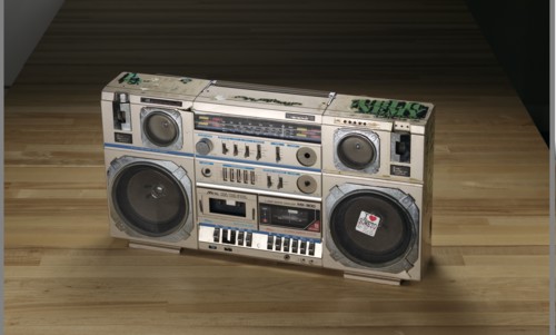 Boombox used by Public Enemy, ca. 1986. Creator: Tecsonic.