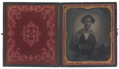 Tintype of John H. Copeland in an embossed leather case, ca. 1860. Creator: Unknown.