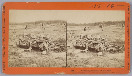 918. Collecting Remains of the Dead, 1865. Creator: John Reekie.