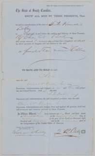 Bill of Sale for Chloe from Z. B. Oakes to Elias N. Ball, October 25, 1862. Creator: Walker, Evans & Co.