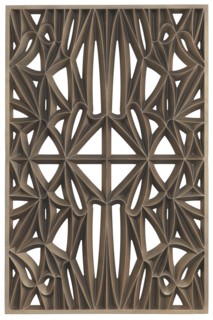 Corona panel designed for NMAAHC (Type E: 85% opacity), ca. 2013. Creators: Peerless Pattern Works, Morel Industries, Dura Industries, Northstar Contracting.