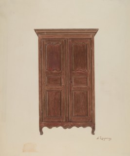 Armoire, c. 1939. Creator: Sarkis Erganian.