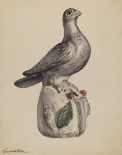 Bank (Dove), c. 1937. Creator: Elisabeth Fulda.