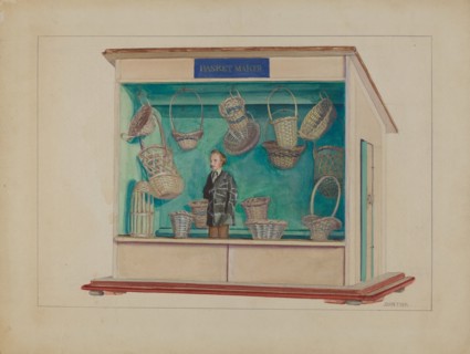 Basket Maker's Store, c. 1936. Creator: John Fisk.