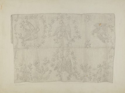 Bedspread, c. 1939. Creator: Bessie Forman.