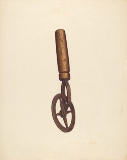 Blacksmith's Measuring Wheel, c. 1939. Creator: Edward L Loper.