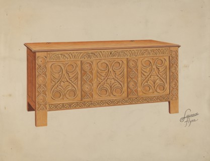 Blanket Chest, c. 1936. Creator: Lawrence Flynn.