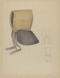 Bonnet, c. 1936. Creator: Bessie Forman.