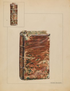 Book Bottle, c. 1937. Creator: Yolande Delasser.