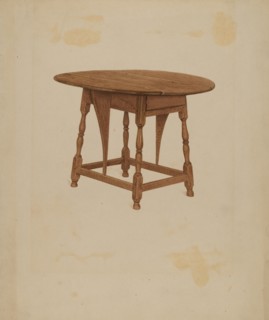 Butterfly Table, c. 1936. Creator: Lawrence Foster.