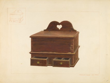 Cabinet Spice Box, c. 1938. Creator: Edward L Loper.