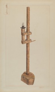 Candle Stand, c. 1937. Creator: Edward L Loper.