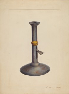 Candlestick, c. 1938. Creator: Samuel Fineman.