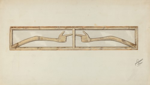 Carved Transom, c. 1937. Creator: Lawrence Flynn.