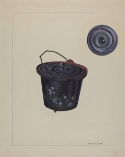 Child's Toy Iron Kettle, c. 1937. Creator: William O. Fletcher.
