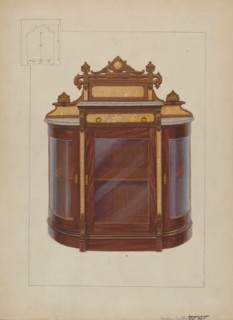 China Closet, c. 1937. Creator: Edward L Loper.