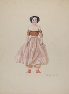 China-Headed Doll, c. 1936. Creator: Beverly Chichester.