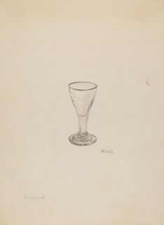 Cordial Glass, c. 1936. Creator: Frank Fumagalli.