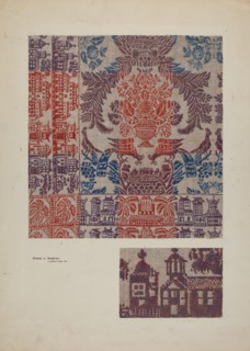 Coverlet: Boston Town, c. 1939. Creator: Byron Dingman.