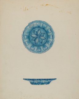 Cup Plate, c. 1936. Creator: Roberta Elvis.