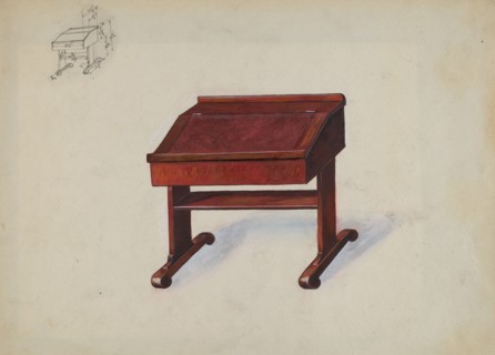 Desk, c. 1936. Creator: Edward L Loper.