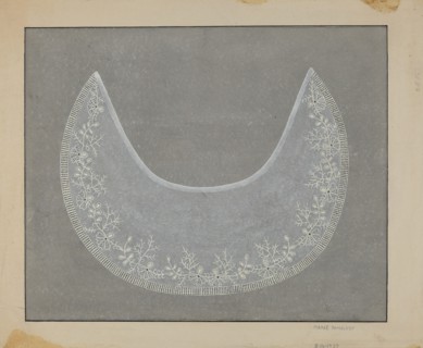 Embroidered Collar, c. 1936. Creator: Marie Famularo.