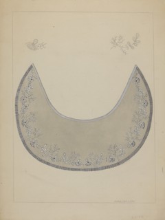 Embroidered Collar, c. 1937. Creator: Marie Famularo.