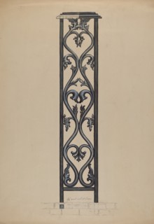 Fence Post, c. 1937. Creator: Albert Eyth.
