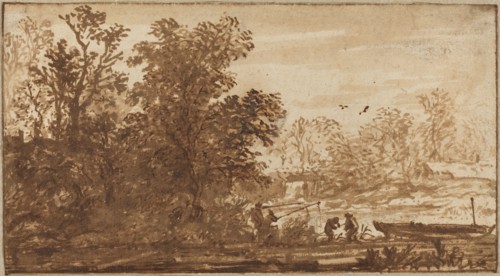Fisherman in a River Landscape. Creator: Allart van Everdingen.