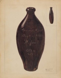 Flask, c. 1936. Creator: Frank Fumagalli.
