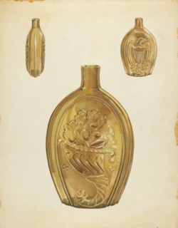 Flask, c. 1940. Creator: John Fisk.