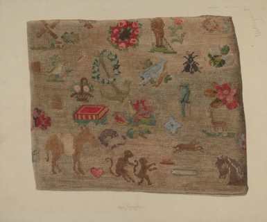 Friendship Pillow, 1939. Creator: Max Fernekes.