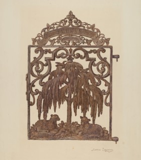 Gate, c. 1940. Creator: Sarkis Erganian.