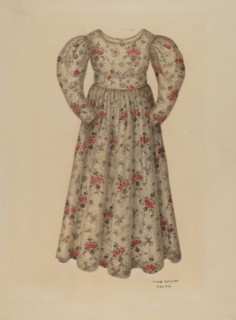 Girl's Chintz Dress, 1938. Creator: Marie Famularo.