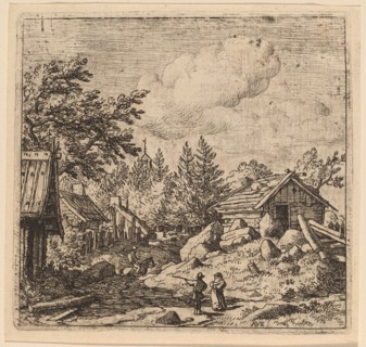 Hamlet on Mountainous Ground, probably c. 1645/1656. Creator: Allart van Everdingen.