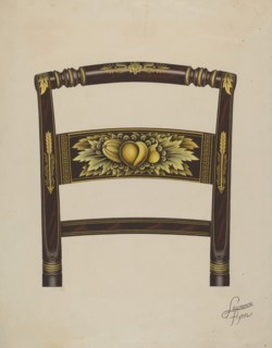 Hitchcock Chair Back, c. 1936. Creator: Lawrence Flynn.