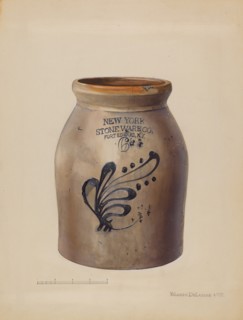 Jar, c. 1936. Creator: Yolande Delasser.