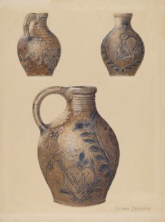 Jug, c. 1938. Creator: Yolande Delasser.