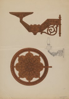 Lamp Bracket, 1936. Creator: Marie Famularo.