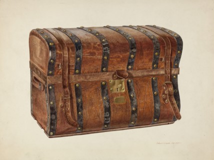 Large Trunk, c. 1940. Creator: Edward L Loper.