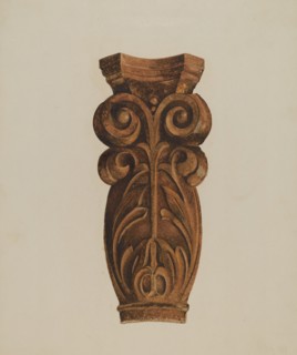 Leaf and Scroll, c. 1938. Creator: Thomas Dooley.