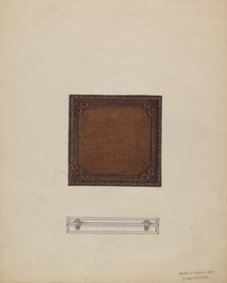 Leather Medal Case, 1936. Creator: Marie Famularo.