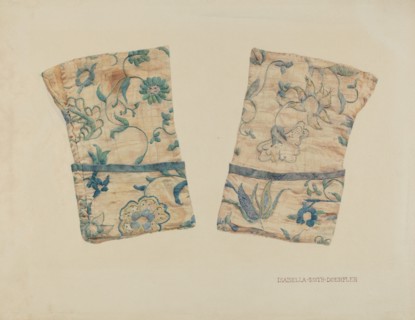 Linen Cuffs, 1935/1942. Creator: Isabella Ruth Doerfler.